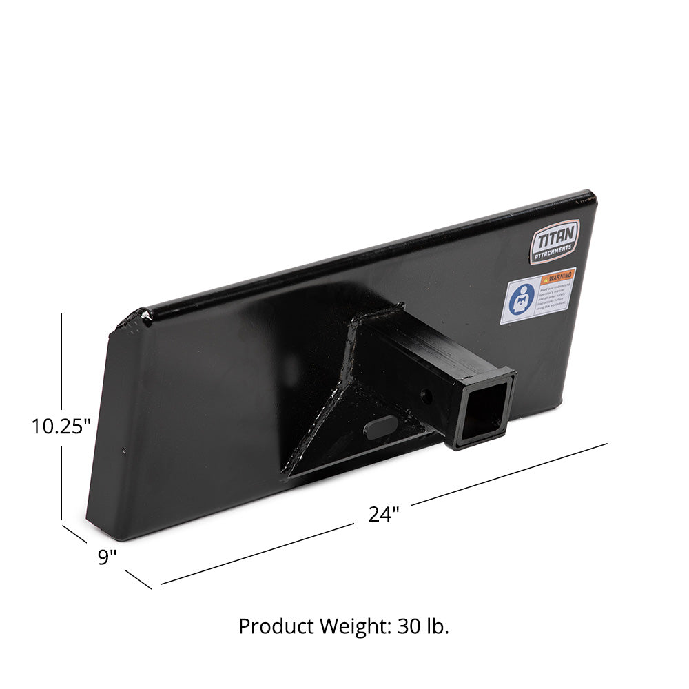 Mini Skid Steer Receiver Hitch Mount Plate - view 10