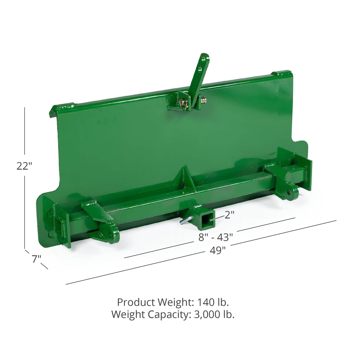 3 Point Attachment Adapter Fits John Deere - view 10