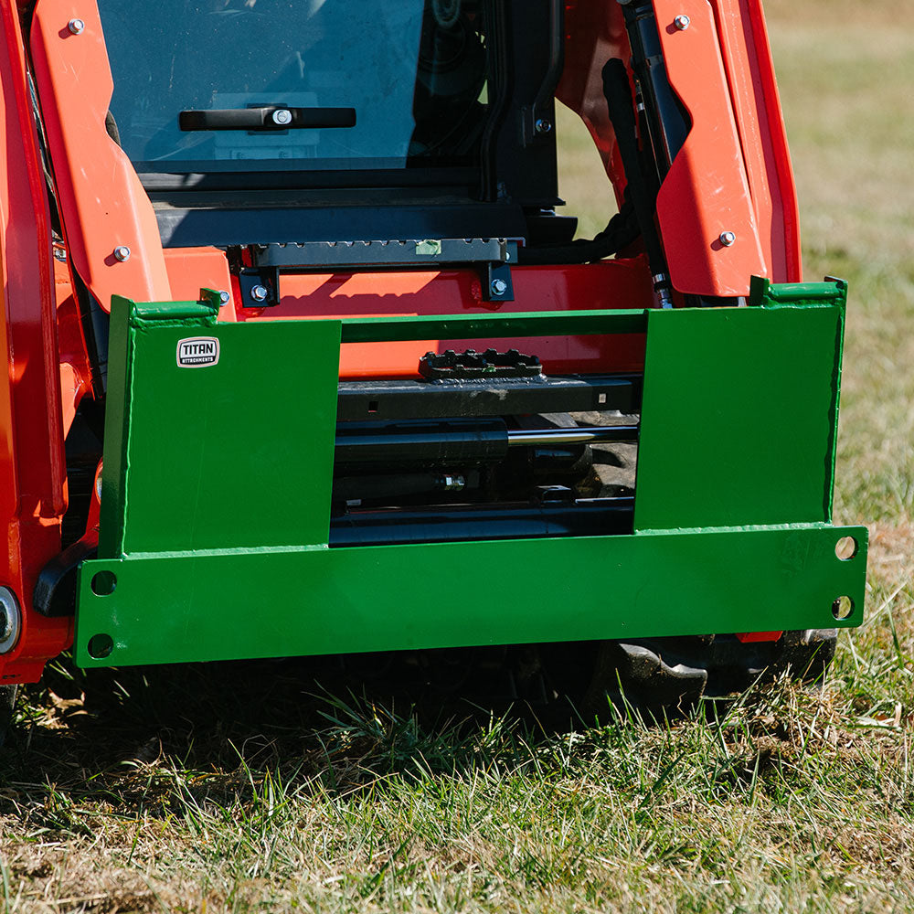 Quick Tach Adapter Fits Skid Steer Converts to John Deere Hook and Pin - view 3