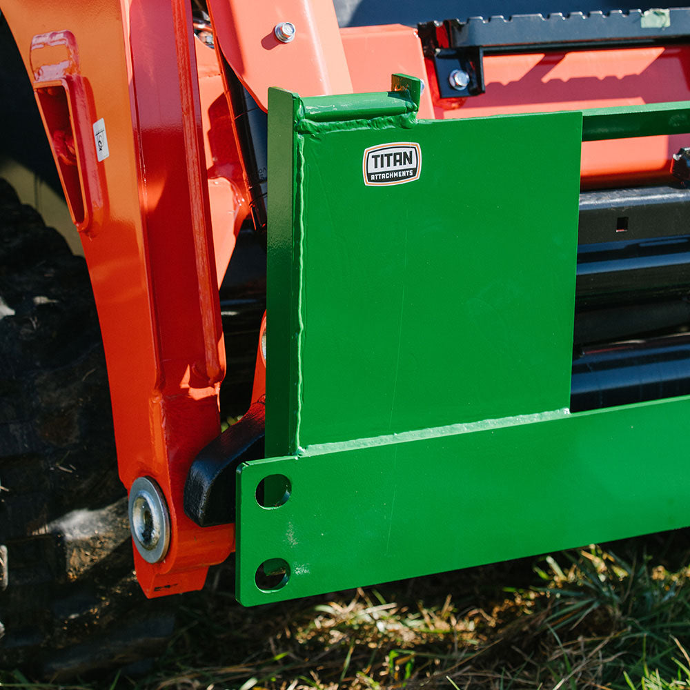 Quick Tach Adapter Fits Skid Steer Converts to John Deere Hook and Pin - view 5