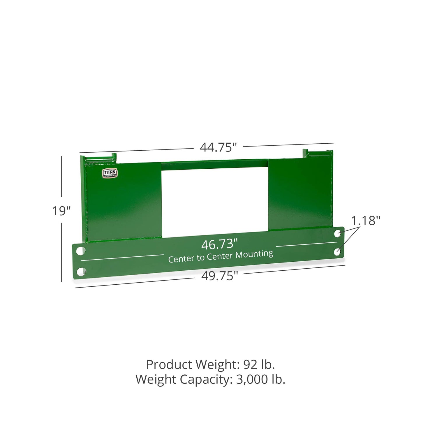 Quick Tach Adapter Fits Skid Steer Converts to John Deere Hook and Pin - view 10