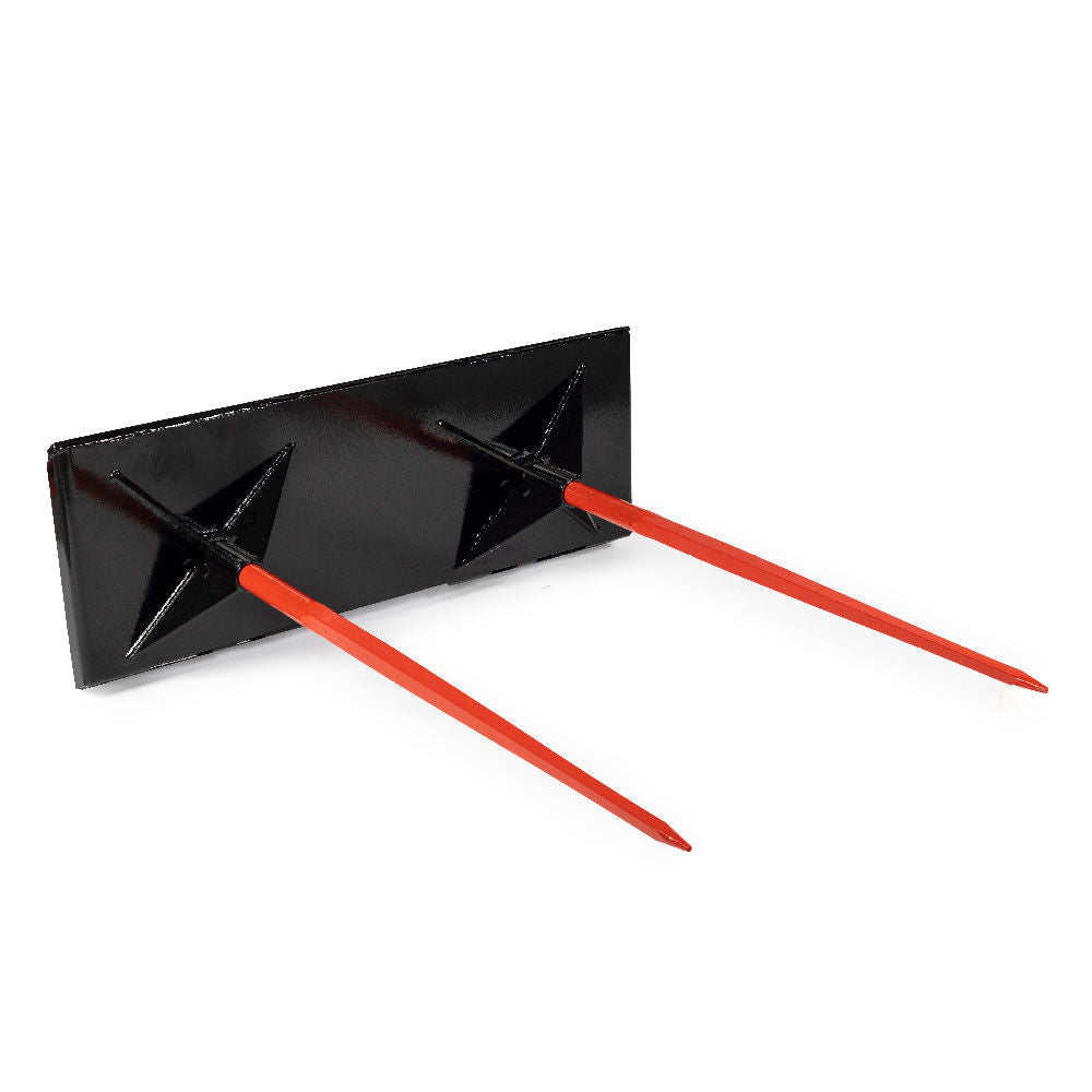 Dual Prong Hay Bale Spear Attachment | Frame + 49" Spears