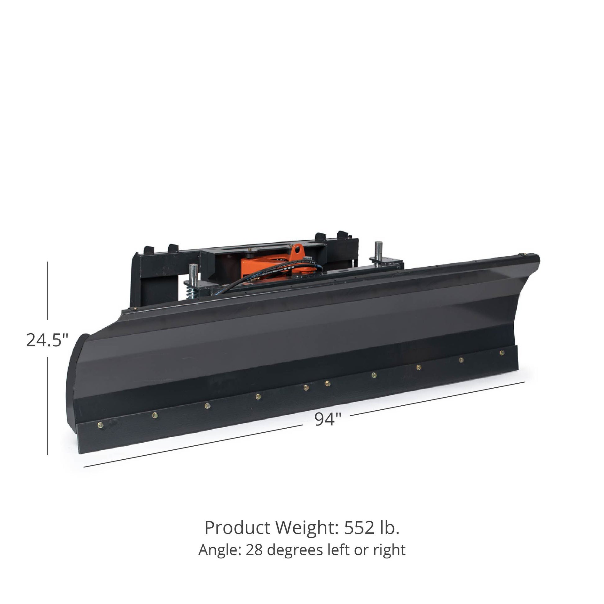 Hydraulic Skid Steer Dozer Blade / Snow Plow | 94"