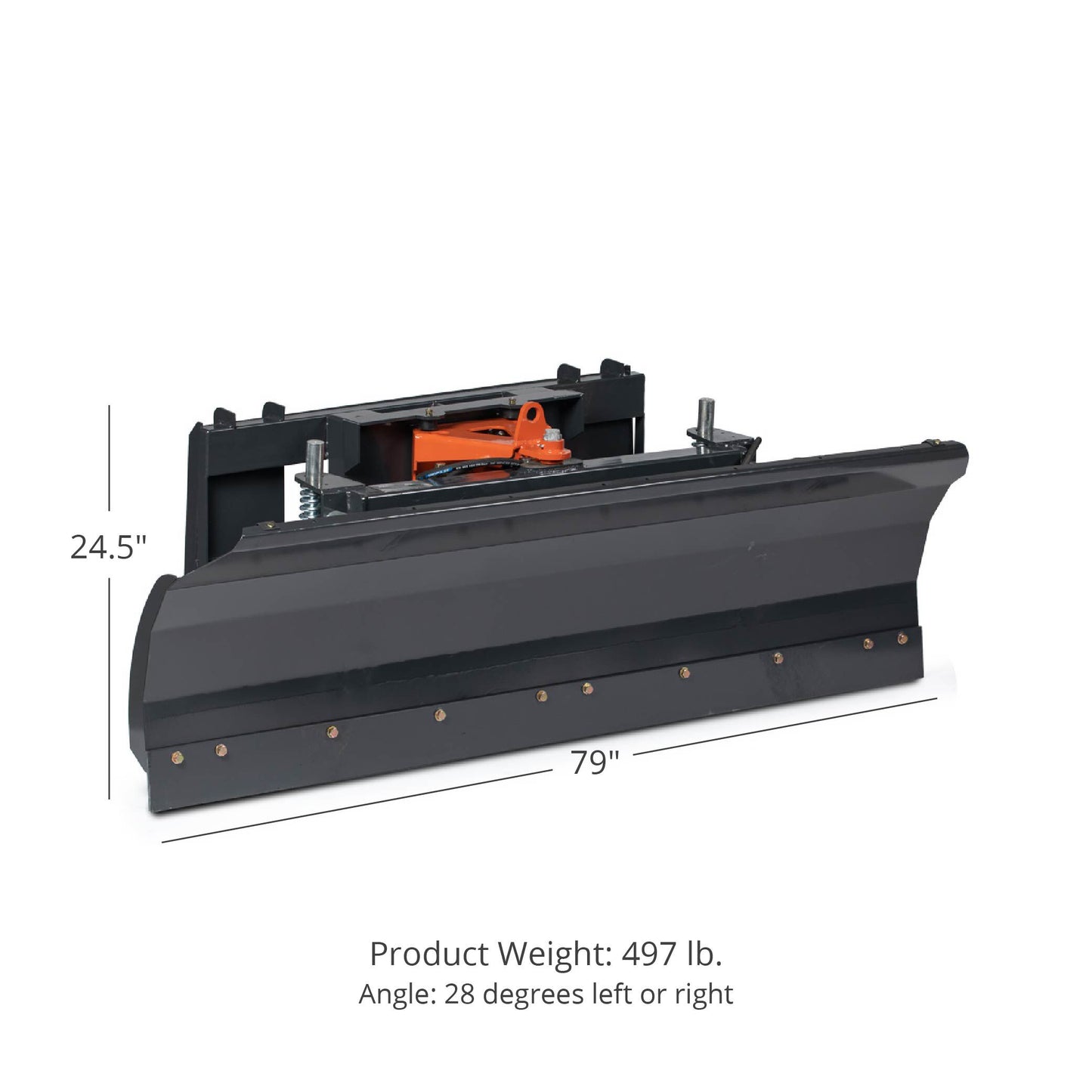 Hydraulic Skid Steer Dozer Blade / Snow Plow | 79" - view 2