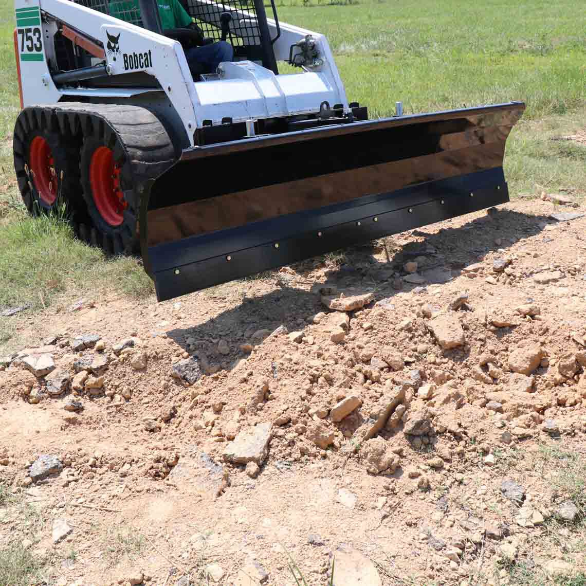 SCRATCH AND DENT - Manual Rotating 94” Skid Steer Dozer Blade Snow Pusher - FINAL SALE