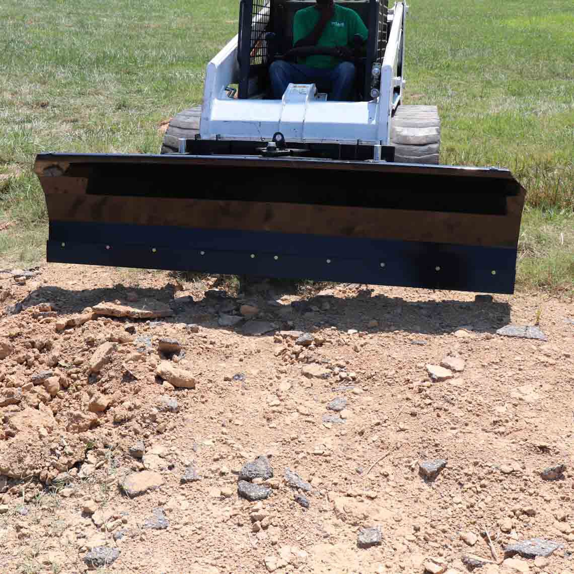 SCRATCH AND DENT - Manual Rotating 94” Skid Steer Dozer Blade Snow Pusher - FINAL SALE