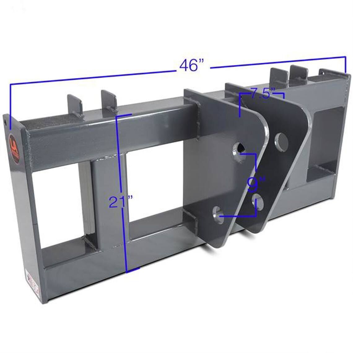 SCRATCH AND DENT - UA Made in the USA Universal Skid Steer to Backhoe Bucket Breaker Adapter Mount - FINAL SALE