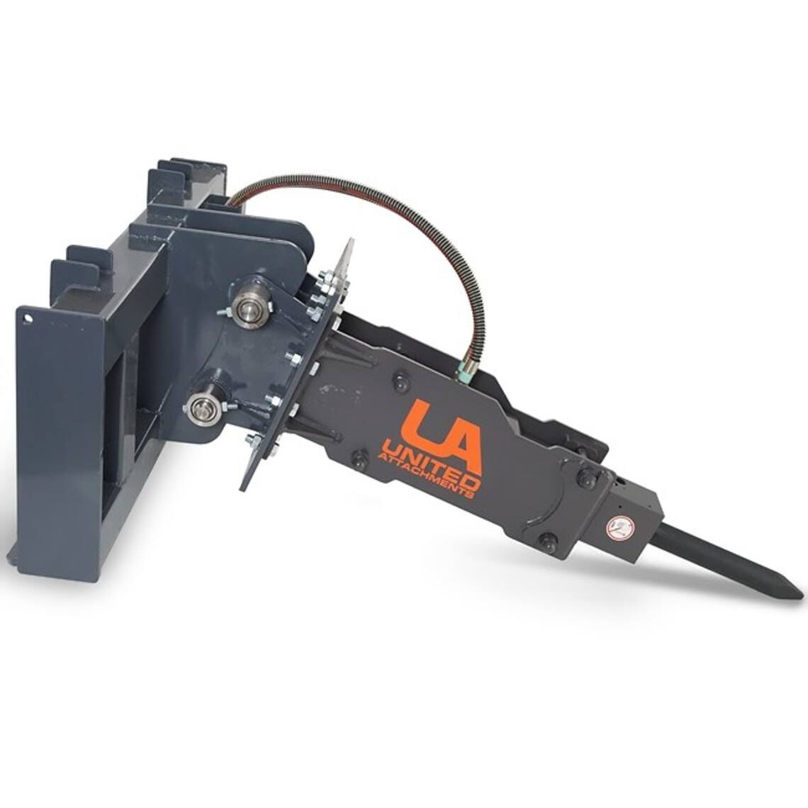UA-750 Hydraulic Breaker w/  Skid Steer & Excavator Combo Mount Plate