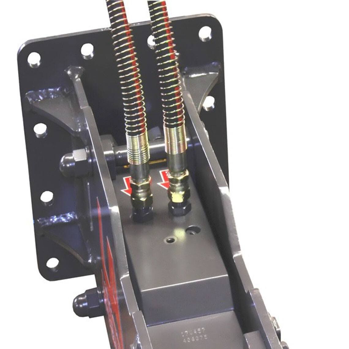 UA-750 Hydraulic Breaker w/  Skid Steer & Excavator Combo Mount Plate - view 6