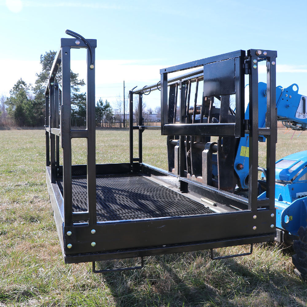 SCRATCH AND DENT - 4'x6' Telehandler Work Platform Man Basket - FINAL SALE - view 7