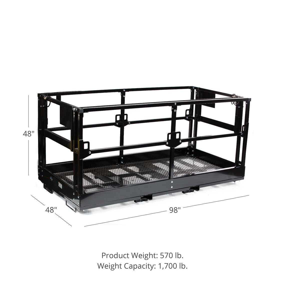 Scratch and Dent - 4'x8' Telehandler Work Platform Man Basket