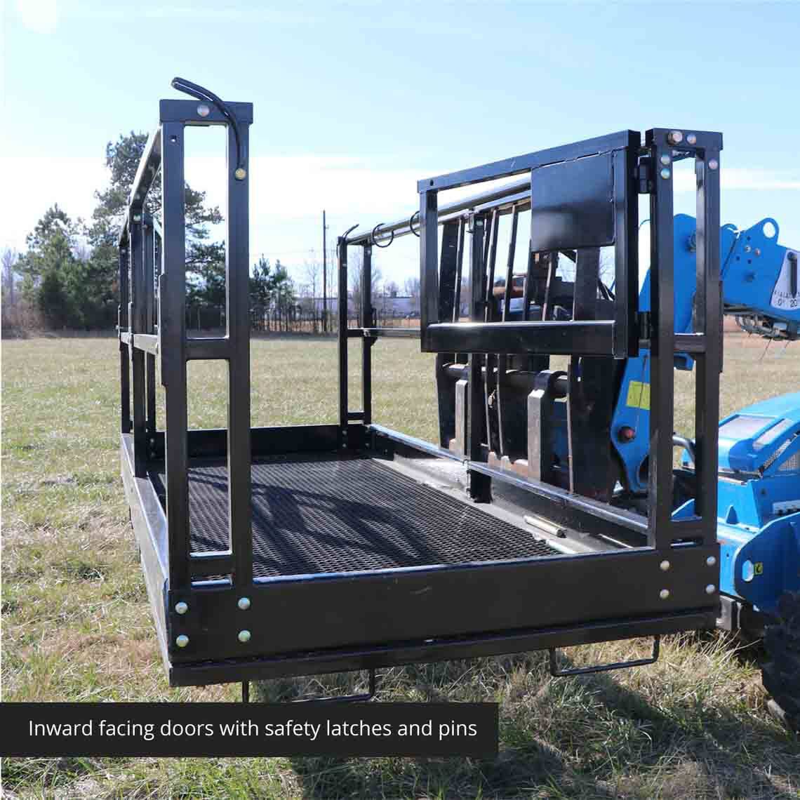 SCRATCH AND DENT - 4'x8' Telehandler Work Platform Man Basket - FINAL SALE - view 2