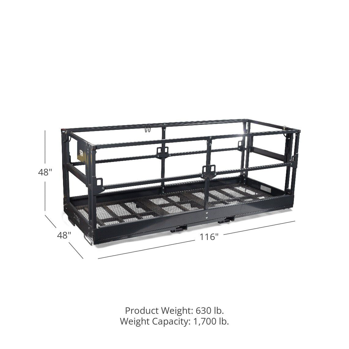 SCRATCH AND DENT - 4'x9' 8" Telehandler Work Platform Man Basket - FINAL SALE - view 4