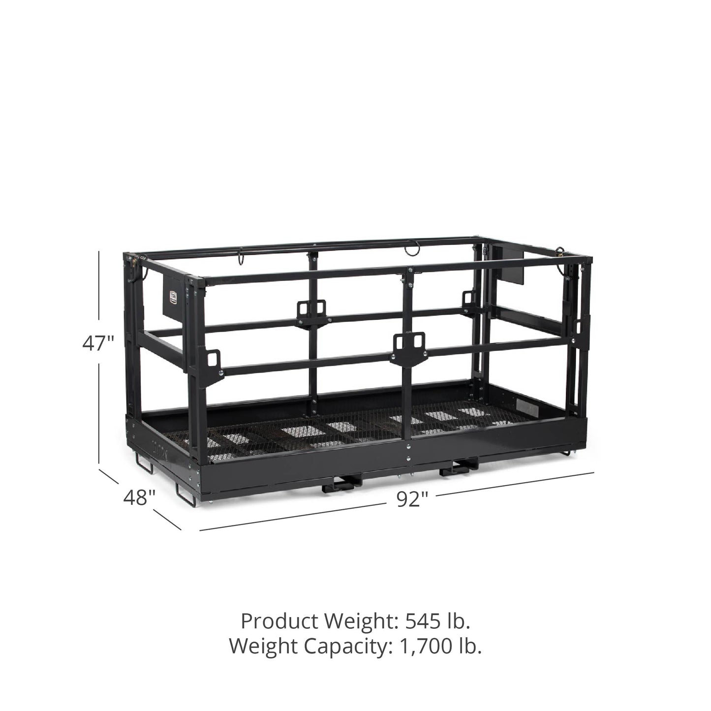 Telehandler Work Platform Man Basket | 4' x 7'8" - view 10