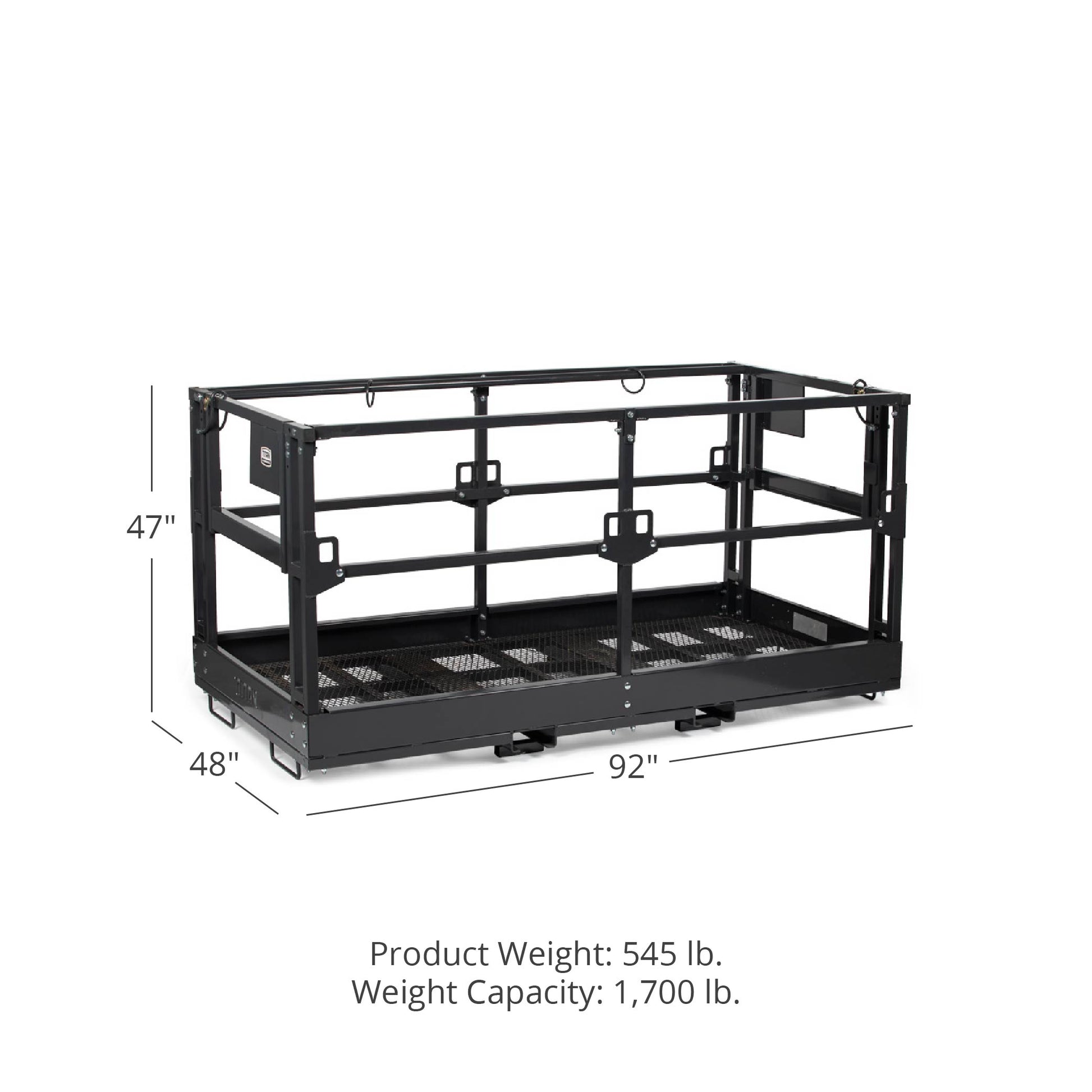 Telehandler Work Platform Man Basket | 4' x 7'8"