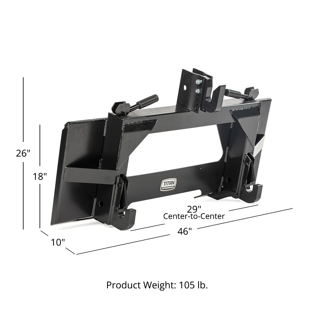 From Universal Quick Tach To 3-Point Quick Hitch Adapter - view 10