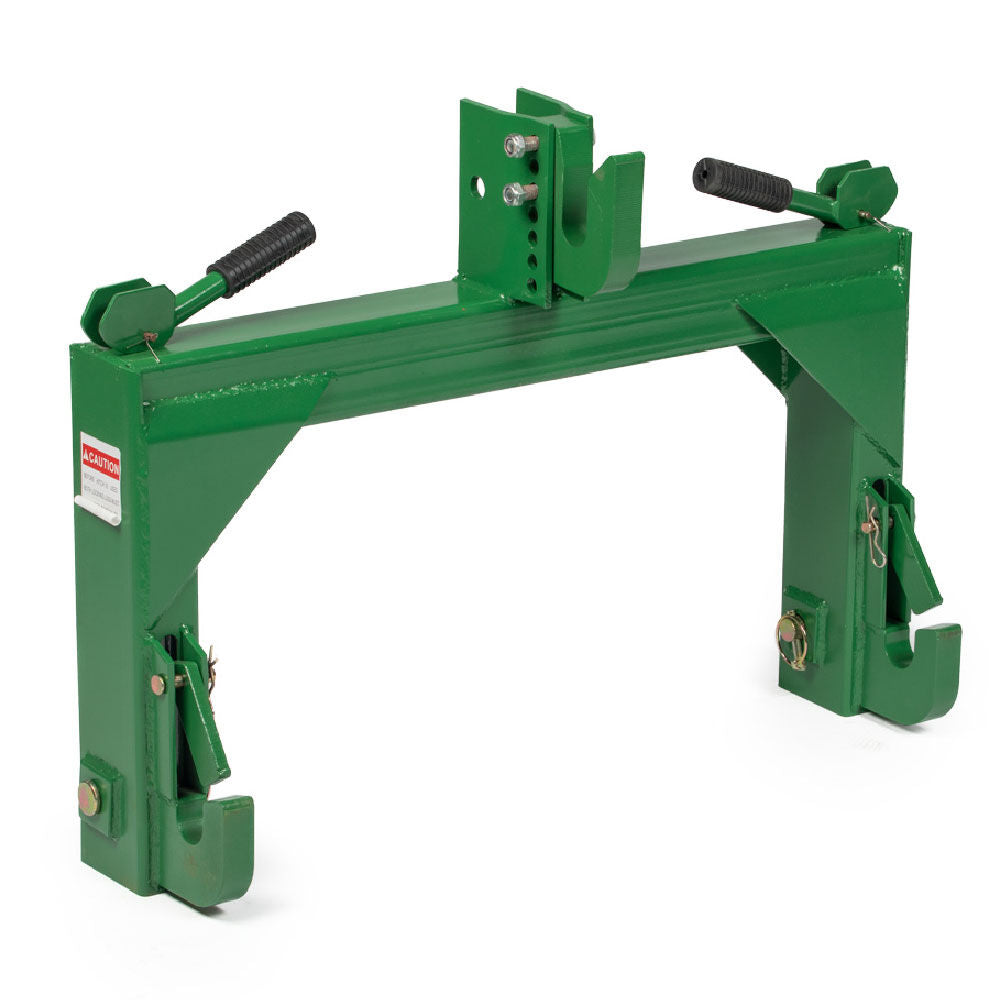 SCRATCH AND DENT - Green Quick Hitch Designed To Fit John Deere | 3 Point | Cat 1 & 2 - FINAL SALE - view 1