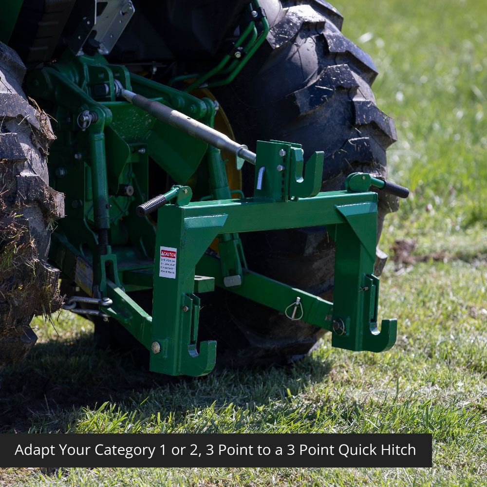 SCRATCH AND DENT - Green Quick Hitch Designed To Fit John Deere