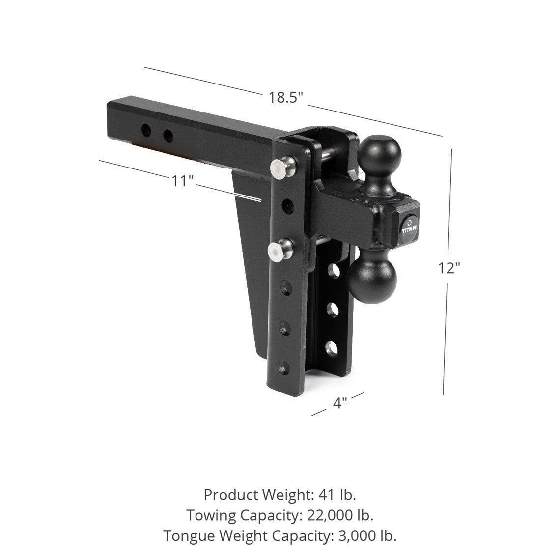 SCRATCH AND DENT - 6-in Drop/Rise HD Dual Ball Mount 2-in Trailer Hitch - FINAL SALE - view 2