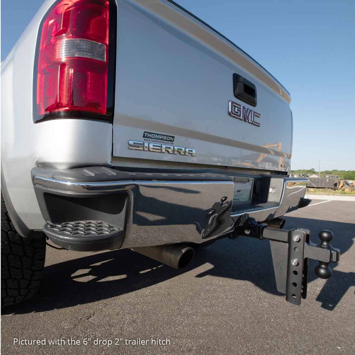 SCRATCH AND DENT - 6-in Drop/Rise HD Dual Ball Mount 2-in Trailer Hitch - FINAL SALE