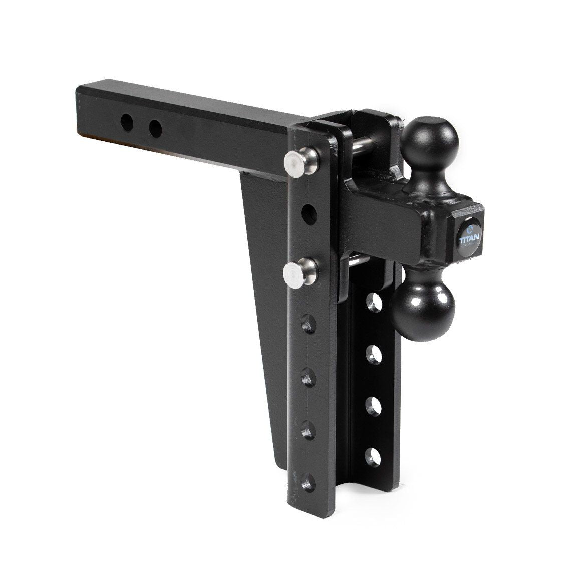 SCRATCH AND DENT - 8-in Drop/Rise HD Dual Ball Mount 2-in Trailer Hitch - FINAL SALE