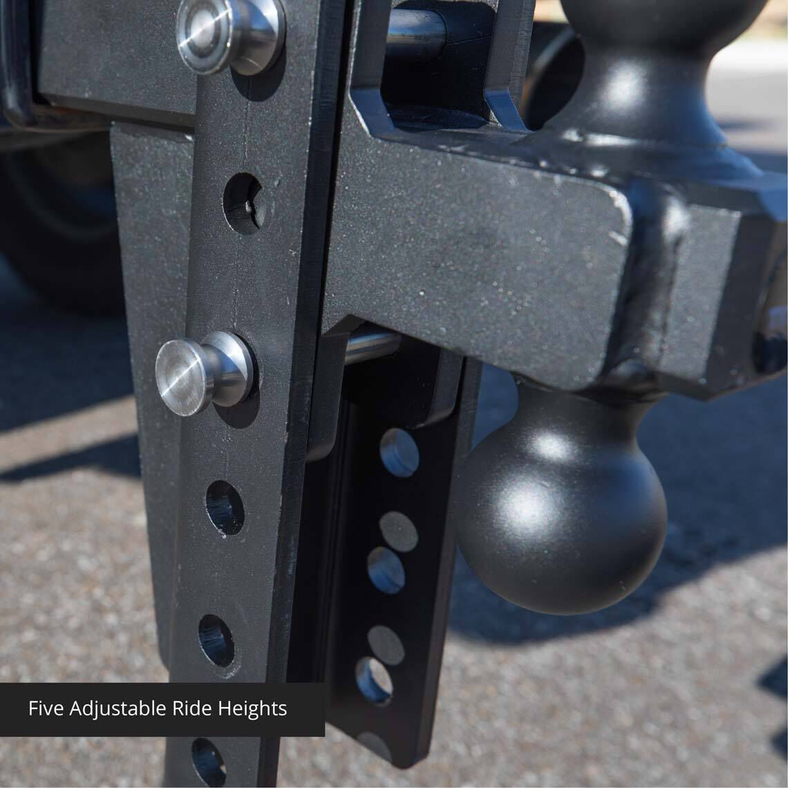 SCRATCH AND DENT - 8-in Drop/Rise HD Dual Ball Mount 2.5-in Trailer Hitch - FINAL SALE