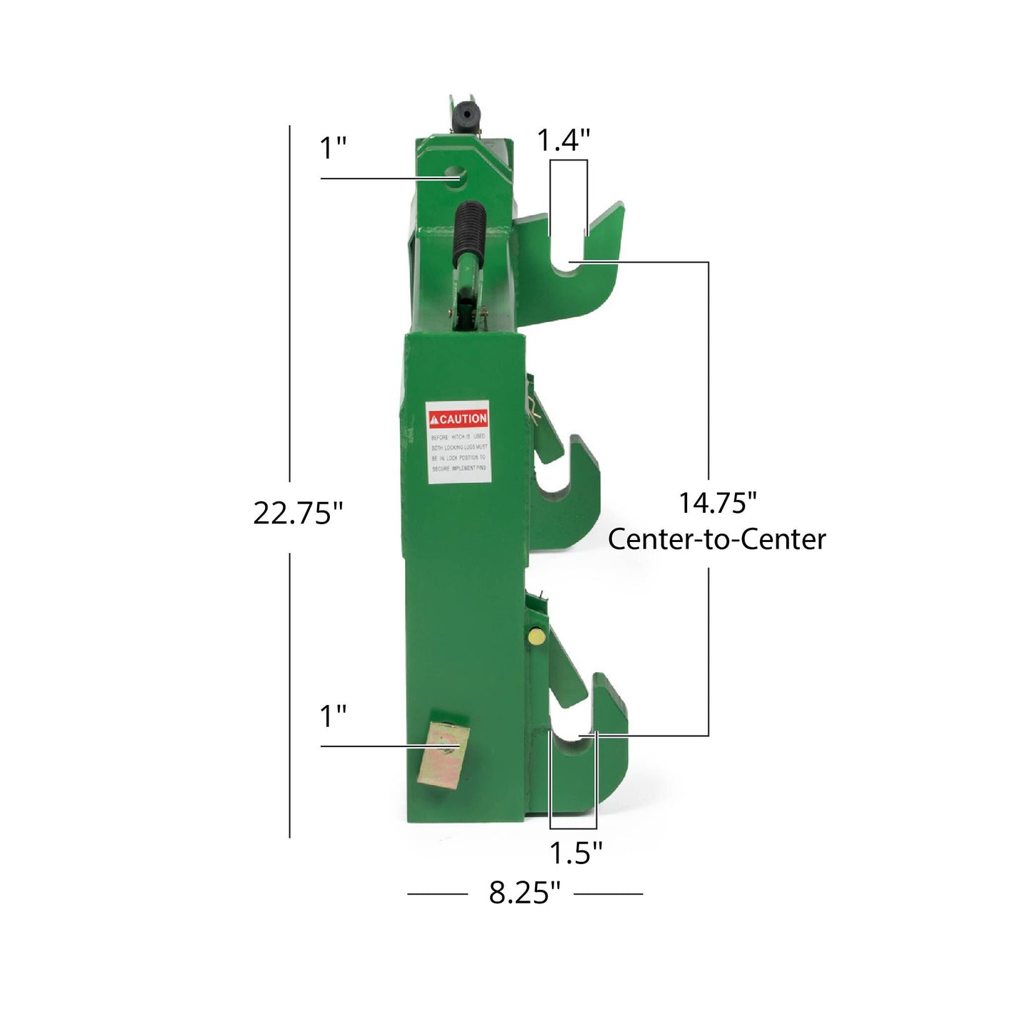 Titan Category 2, 3 Point Quick Hitch | Green - view 8