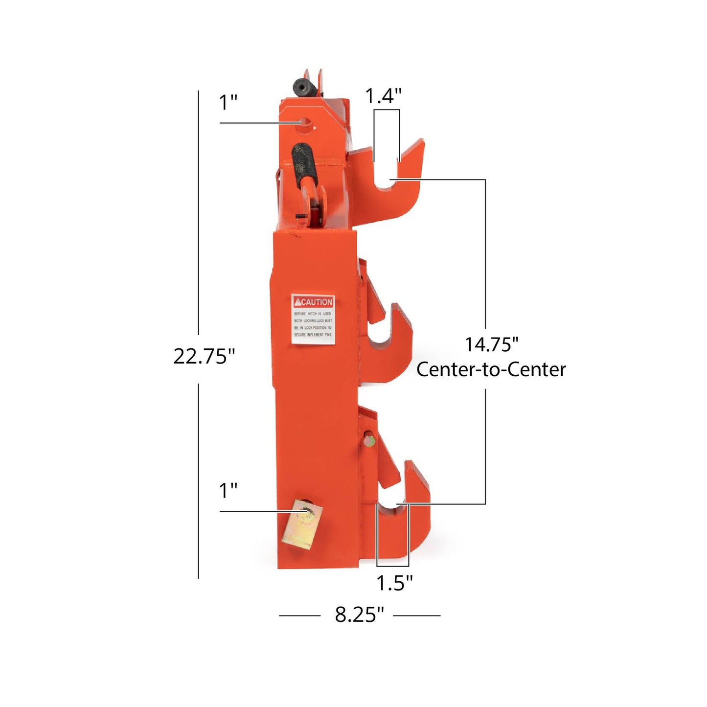 Titan Category 2, 3 Point Quick Hitch | Orange - view 26