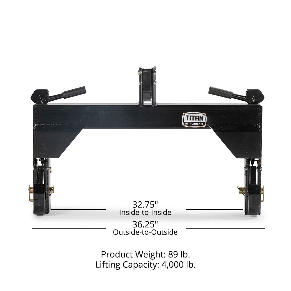 Titan Category 2, 3 Point Quick Hitch | Black