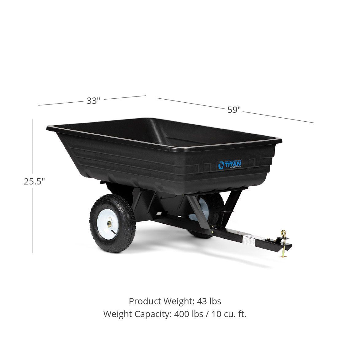 Economy Poly Dump Cart | 400 LB - view 19