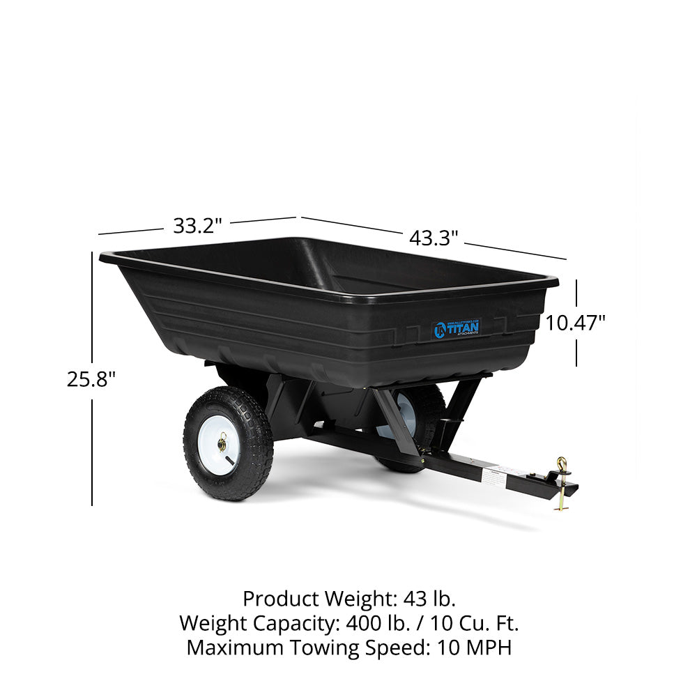 Economy Poly Dump Cart | 400 LB - view 20