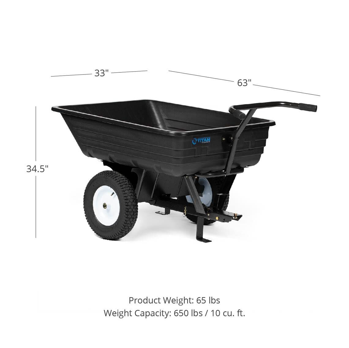 Economy Poly Dump Cart | 650 LB - view 2