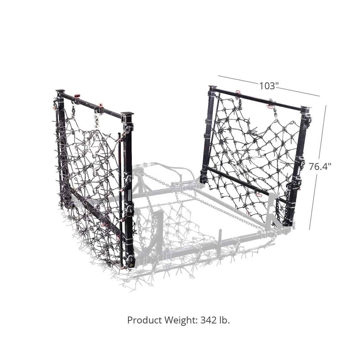 SCRATCH AND DENT - Hydraulic Harrow Wing Kit Fits 8 FT Harrow Drawbar - FINAL SALE - view 2