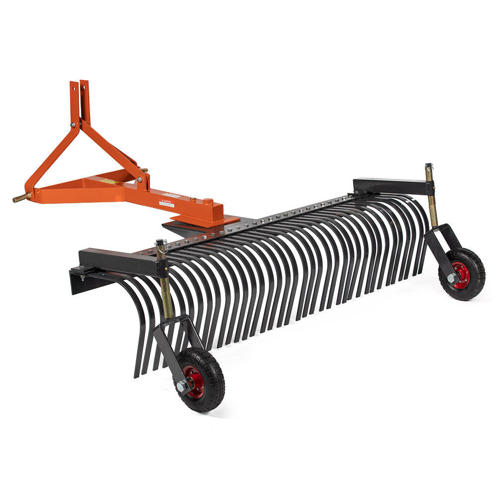 3 Point Landscape Rakes, Optional Bolt-On Wheels - Rake Length: 6' - Optional Bolt-On Wheels: Yes | 6' / Yes - view 27