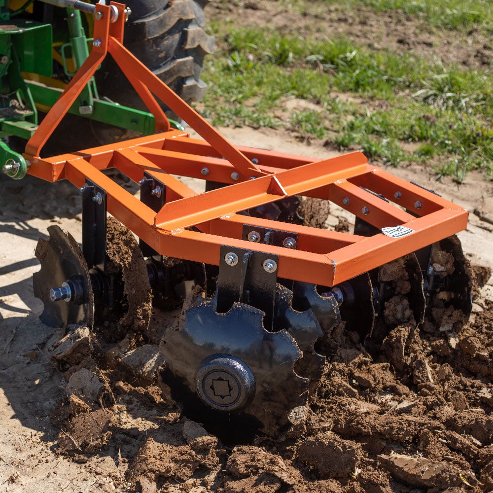 SCRATCH AND DENT - Cat 1 3 Point Notched Disc Harrow | 4 Feet - FINAL SALE