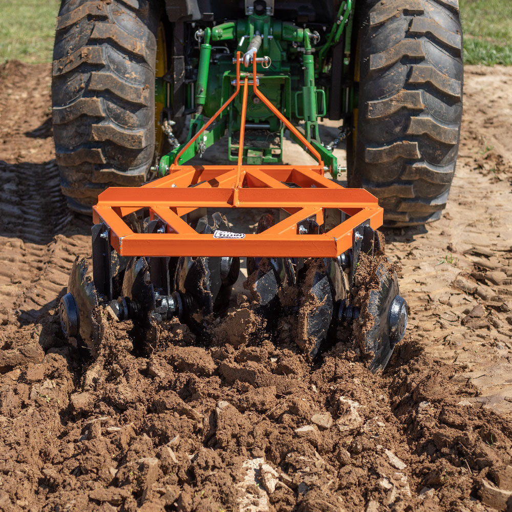 SCRATCH AND DENT - Cat 1 3 Point Notched Disc Harrow | 4 Feet - FINAL SALE