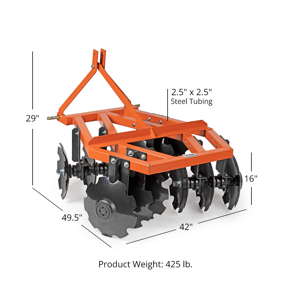 3 Point Notched Disc Harrow | 4' - view 10