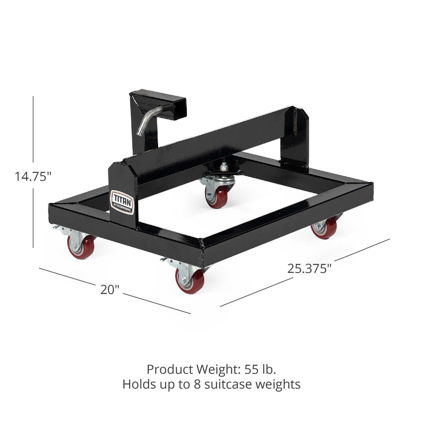 SCRATCH AND DENT - Suitcase Weight Cart with Receiver - view 2