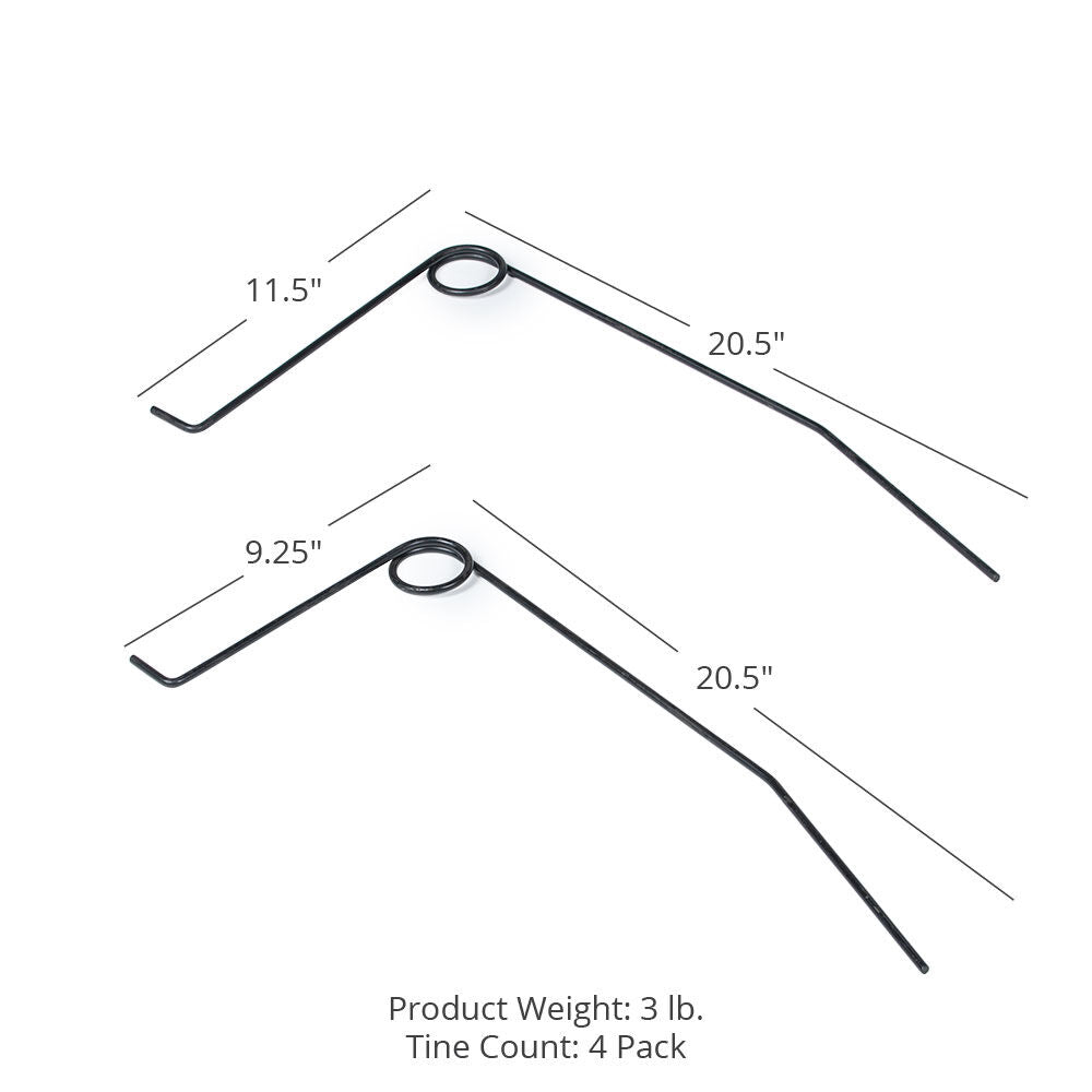 Replacement Outer Pine Straw Tines - Set of 4 Rake Needles - Direct ...