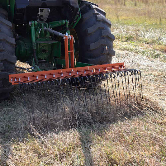 3 Point Pine Straw Needle Rake | 4' view 2