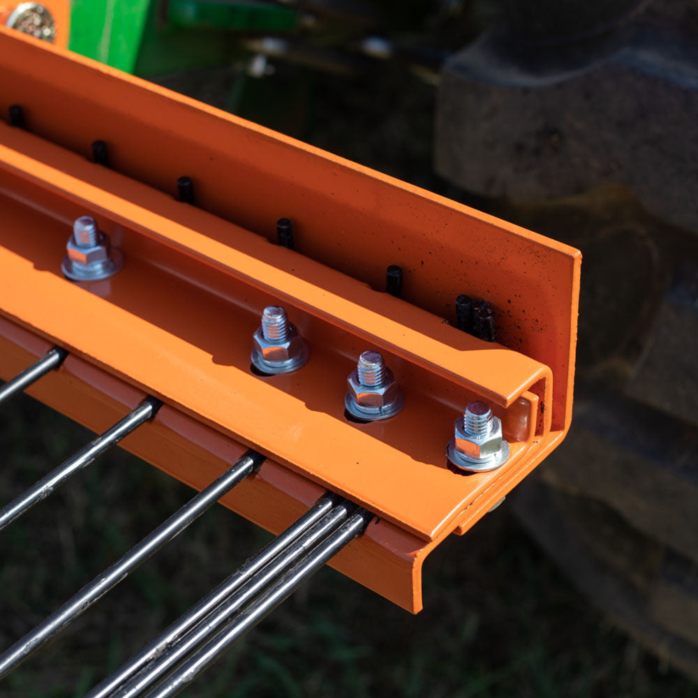 3 Point Pine Straw Needle Rake - Fits Category 1 Tractors - Coil Spring ...
