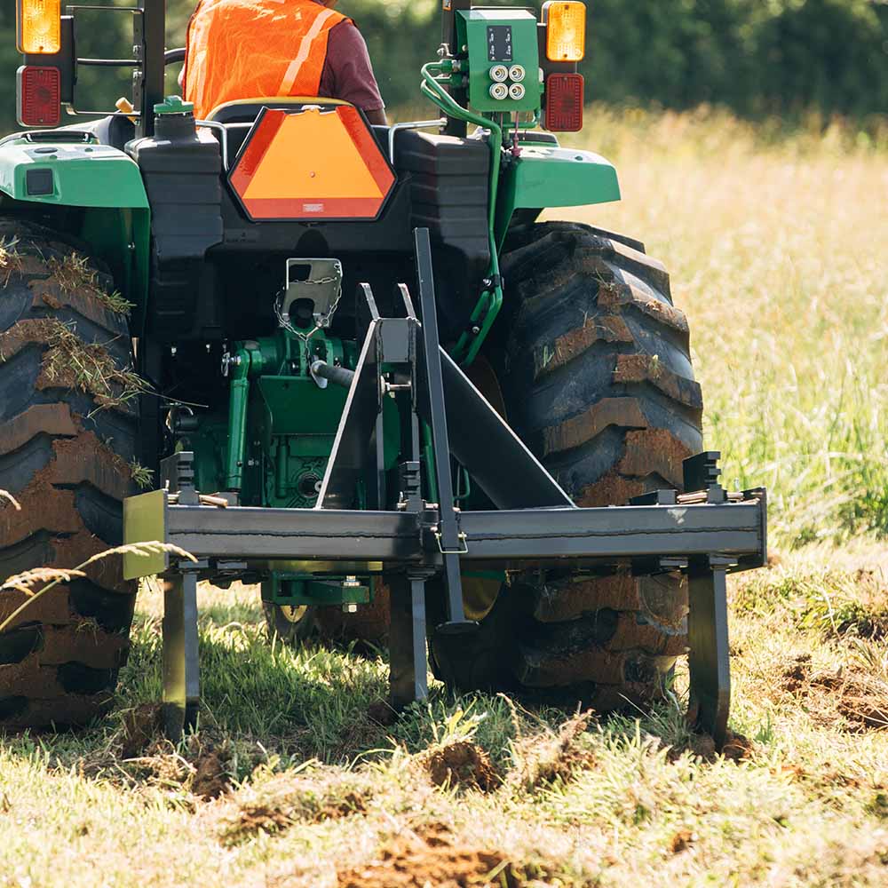 3 Shank Subsoiler Ground Ripper, Fits Cat 1 and 2, 3 Point Quick Hitch ...