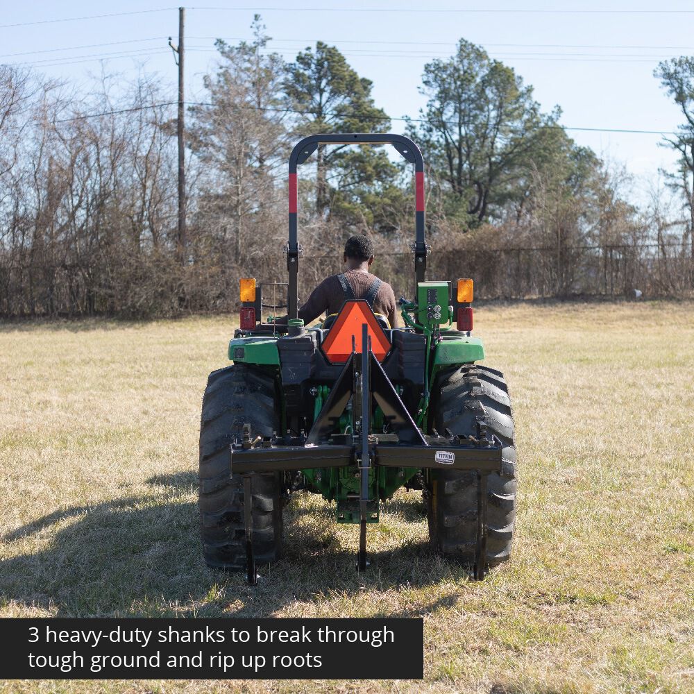 3 Shank Subsoiler, Category 1 and 2, 3 Point Quick Hitch Compatible - view 4