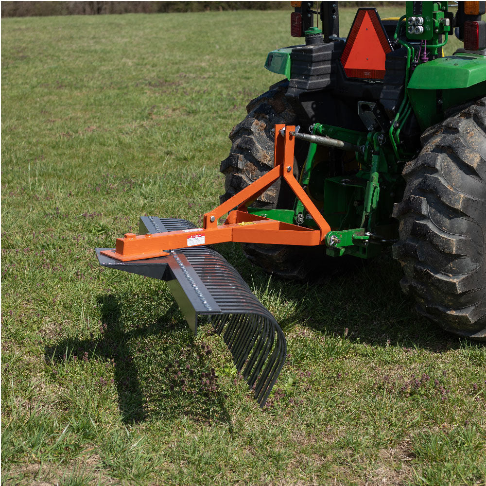 3 Point Landscape Rakes, Optional Bolt-On Wheels - Rake Length: 4' - Optional Bolt-On Wheels: No | 4' / No - view 43