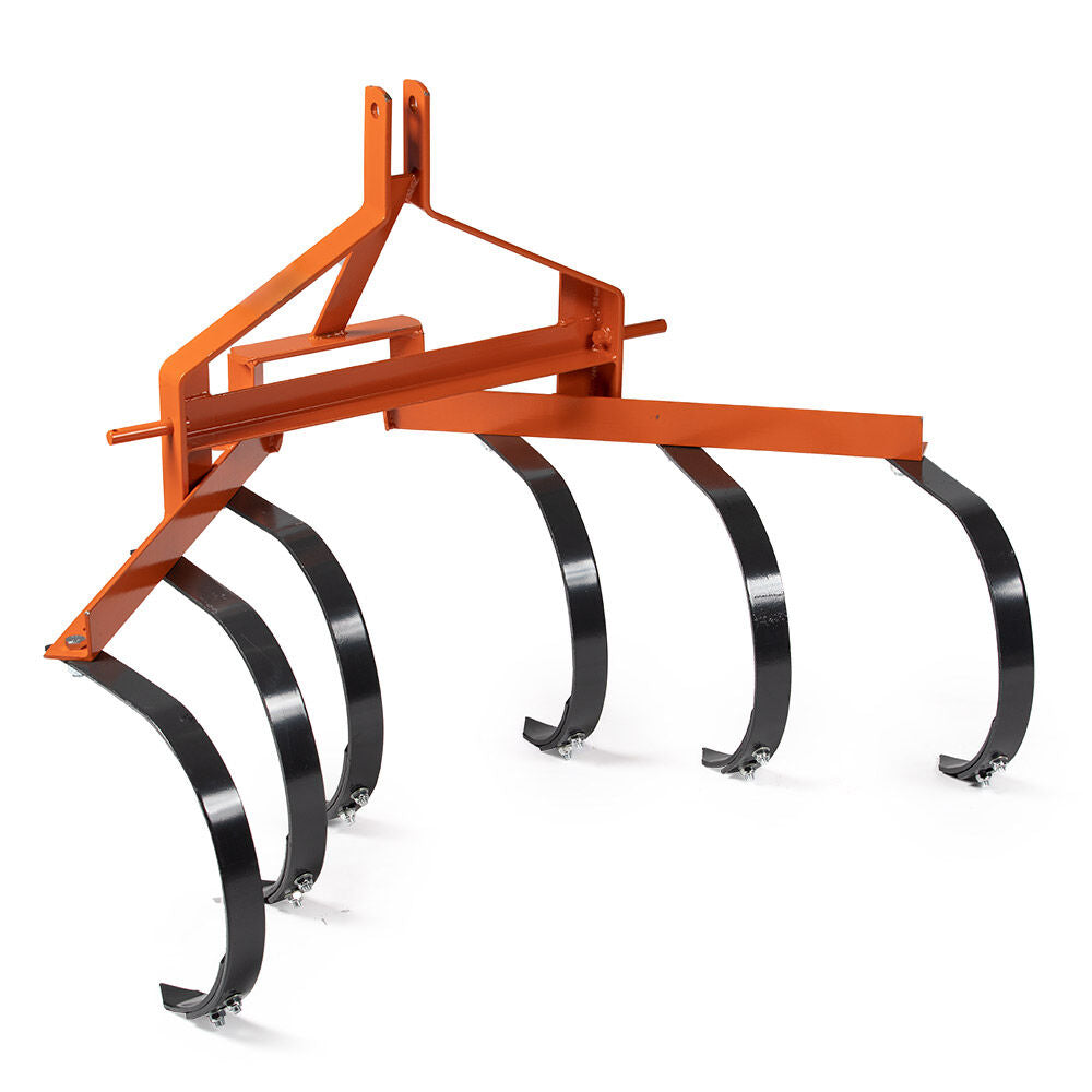 SCRATCH AND DENT - 3PT Cultivator w/ 6 Spring Steel Shanks | Quick Hitch Compatible - FINAL SALE