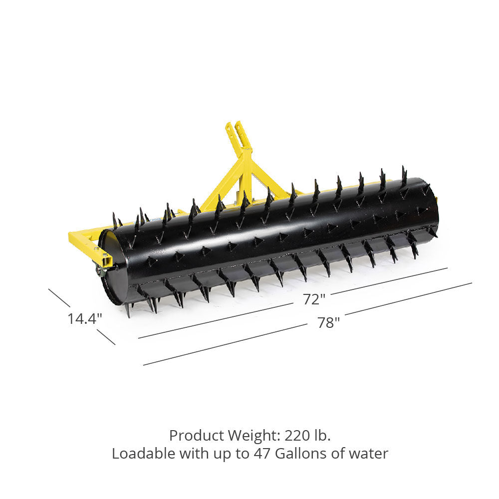 SCRATCH AND DENT - Drum Spike Aerator – 3-Point – 6 Ft - FINAL SALE - view 2