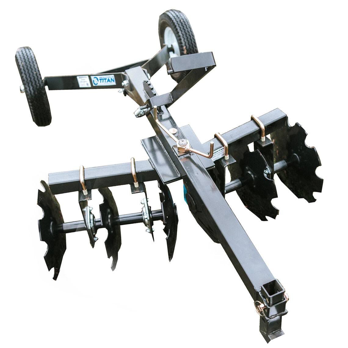 ATV Transformer Tow Frame With Notched Disc Harrow - view 1