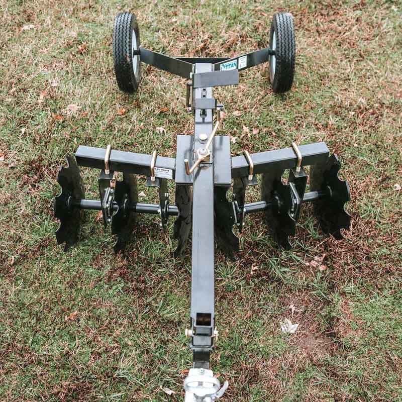 ATV Transformer Tow Frame With Notched Disc Harrow - view 3