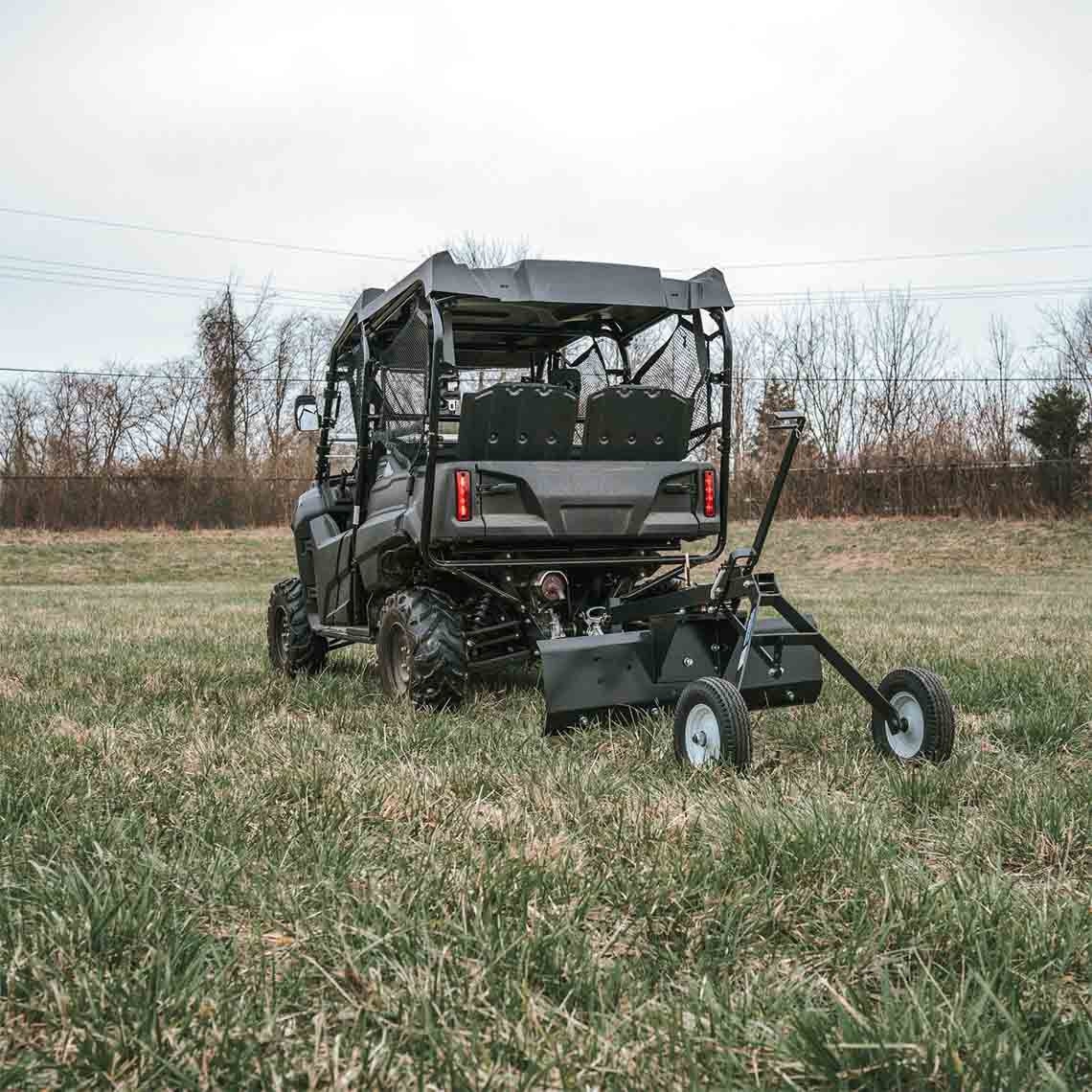 Scratch and Dent - 4 FT ATV & UTV Transformer Tow Frame With Grader Blade Attachment - Plow & Tiller Accessory - FINAL SALE