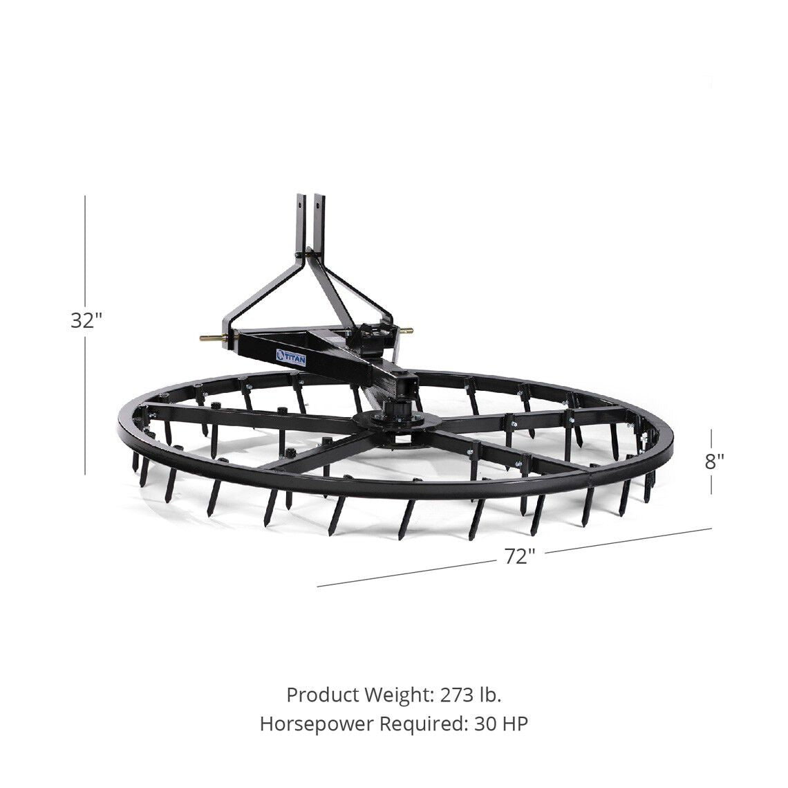 72" Arena Spin Harrow – Optional Rake | No - view 17